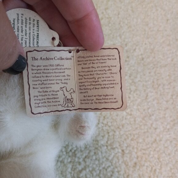 Boyds Collection Stuffed Rabbit NWT - Picture 5 of 6